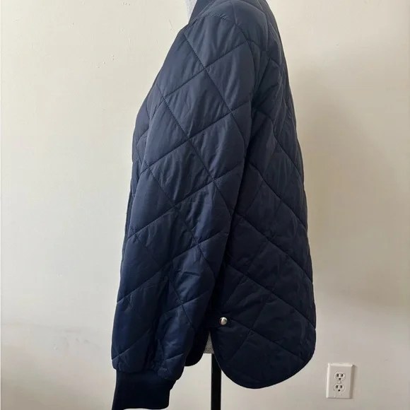 Esprit Blue Bomber Jacket with Quilted Design - Picture 5 of 9